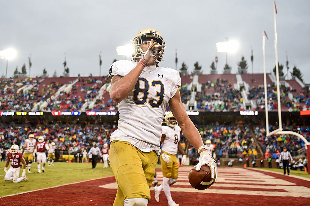 TEAM IRISH Notre Dame WR Chase Claypool Moving Into 1st Round Mock Drafts